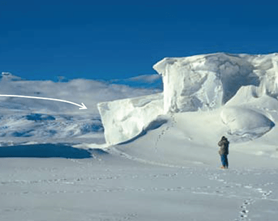 photo of glacier