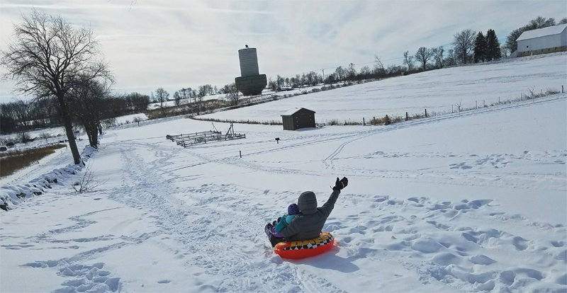 sledding down3